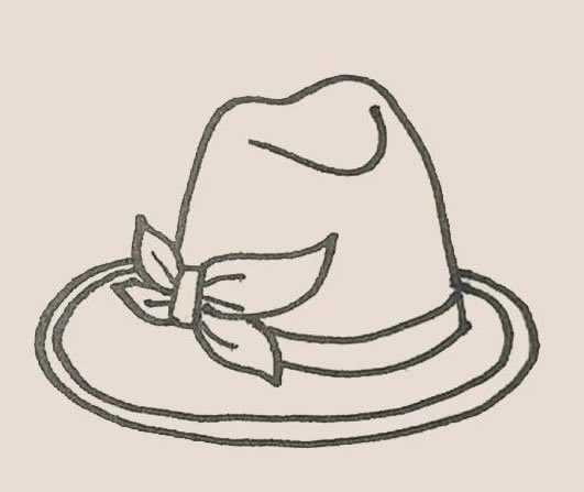 礼帽简笔画图片