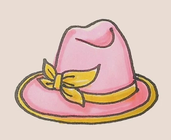 礼帽简笔画图片