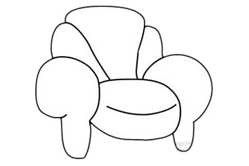 沙发简笔画图片