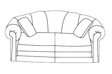 沙发简笔画图片