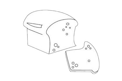 面包简笔画图片