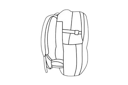 登山背包简笔画图片大全作品四