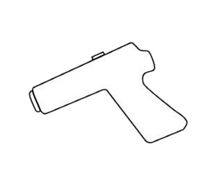 发令枪简笔画图片步骤三