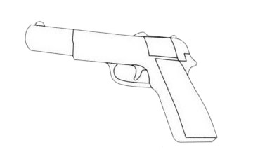 发令枪简笔画图片大全作品一