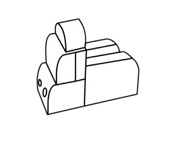 积木简笔画图片步骤四