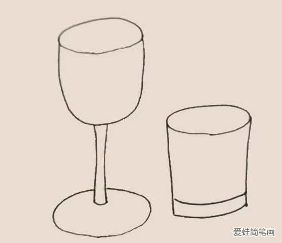 酒杯简笔画