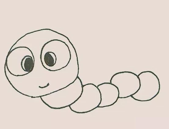 毛毛虫简笔画