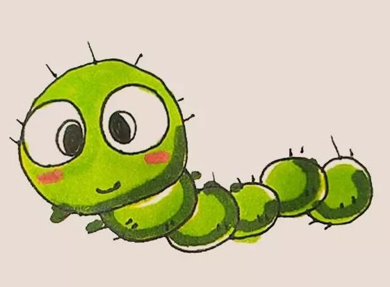 毛毛虫简笔画