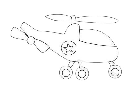 卡通飞机简笔画图片大全作品五