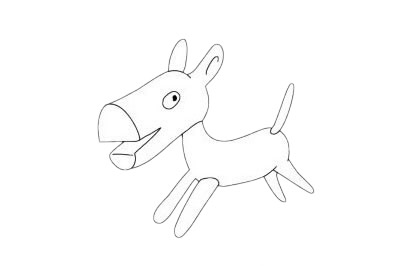 小木马简笔画图片大全作品四