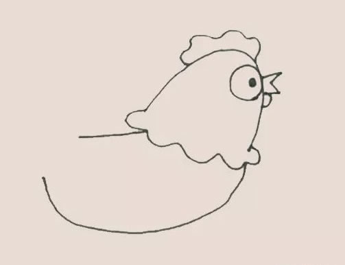 母鸡简笔画