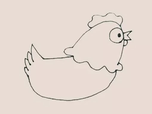 母鸡简笔画