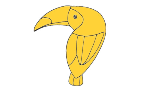 巨嘴鸟简笔画图片大全作品五