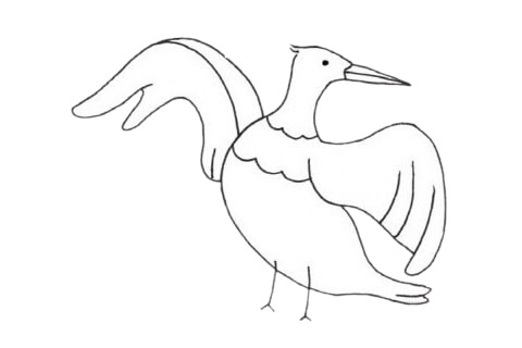 鸬鹚简笔画图片大全作品一