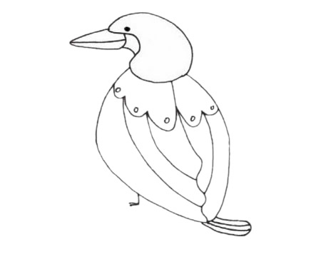 鸬鹚简笔画图片大全作品二