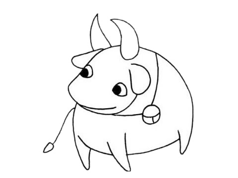 驼牛简笔画图片