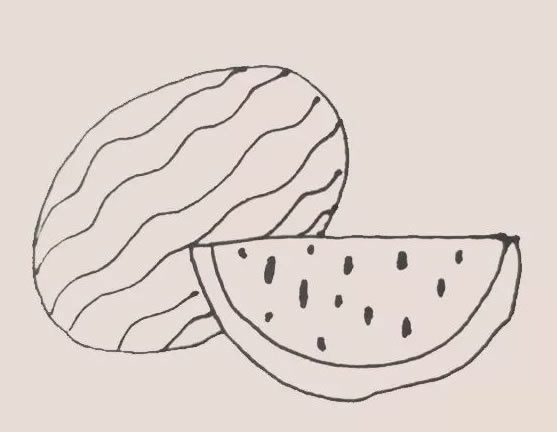 西瓜简笔画