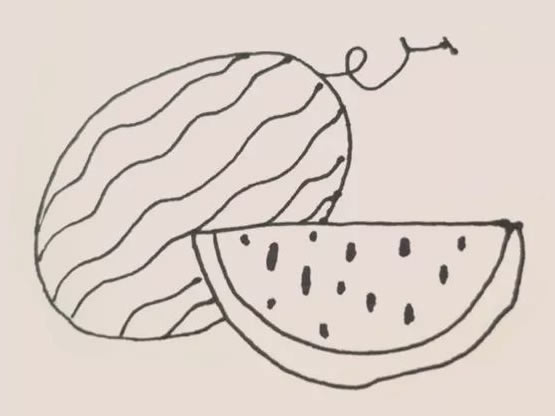 西瓜简笔画