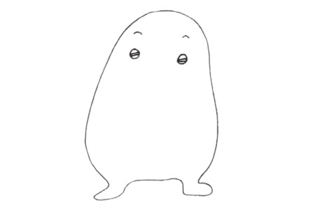 鼹鼠简笔画图片