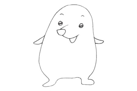 鼹鼠简笔画图片