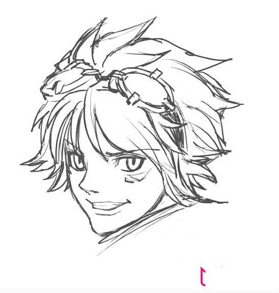 探险家伊泽瑞尔简笔画