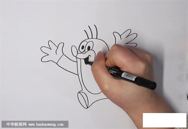 鼹鼠简笔画
