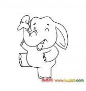 卡通简笔画(大象)3