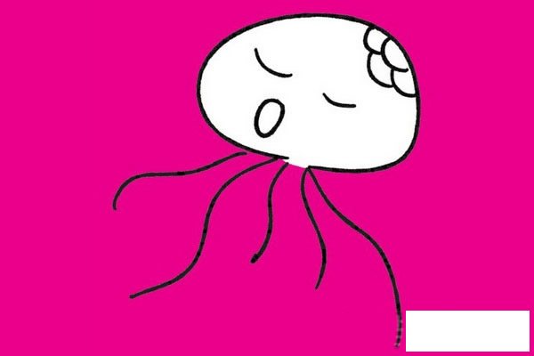 水母简笔画图片大全作品五