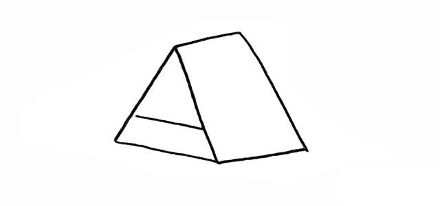 漂亮的帐篷简笔画