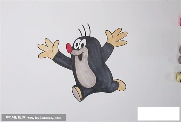 鼹鼠简笔画