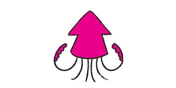 水母简笔画图片