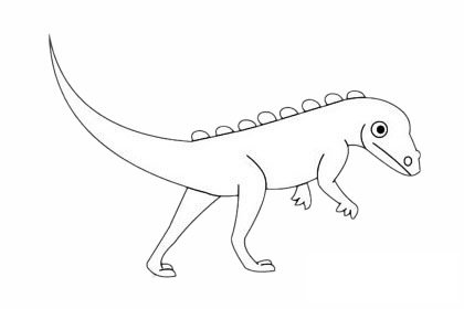 似鳄龙简笔画图片大全作品二