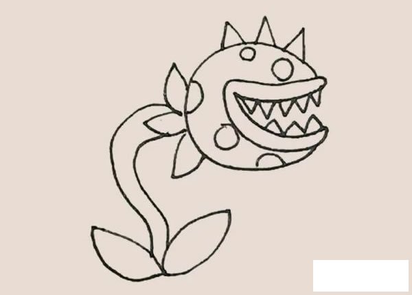 食人花简笔画
