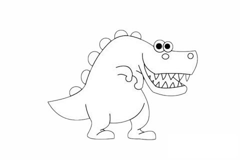 似鳄龙简笔画图片大全作品一