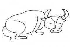水牛简笔画图片素材