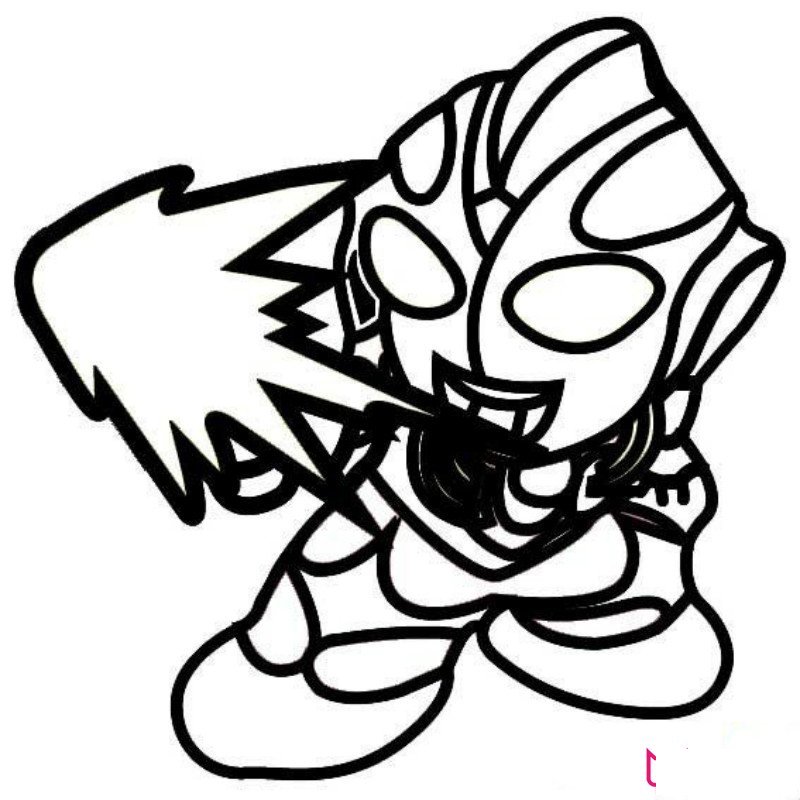 卡通奥特曼简笔画