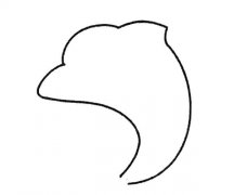 四步画出可爱的海豚简笔画步骤图解