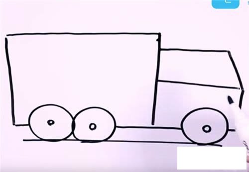洒水车简笔画