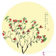 漂亮的儿童画作品，木兰花