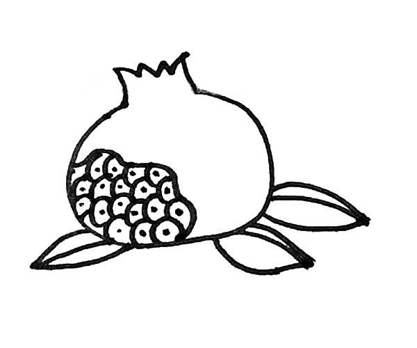 石榴简笔画