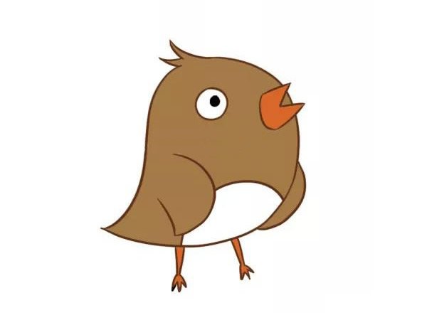 卡通麻雀简笔画图片4