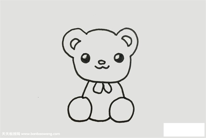 可爱动物简单画法