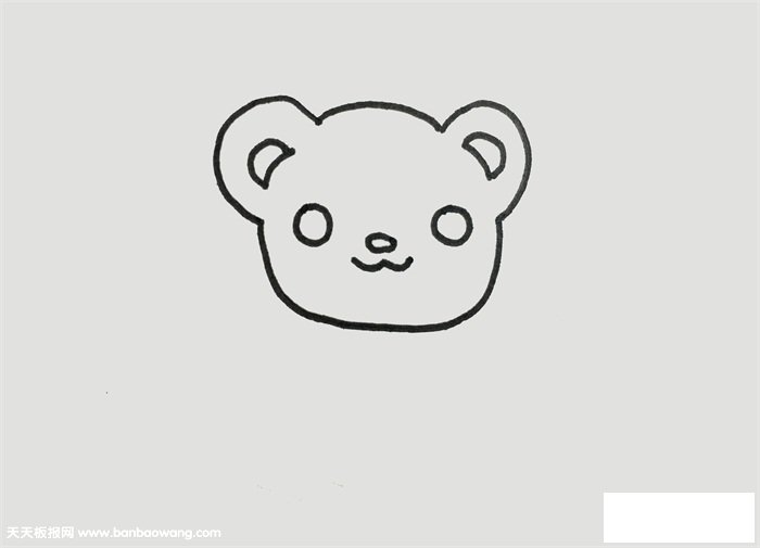 可爱动物简单画法