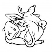 搞笑卡通猪简笔画图片