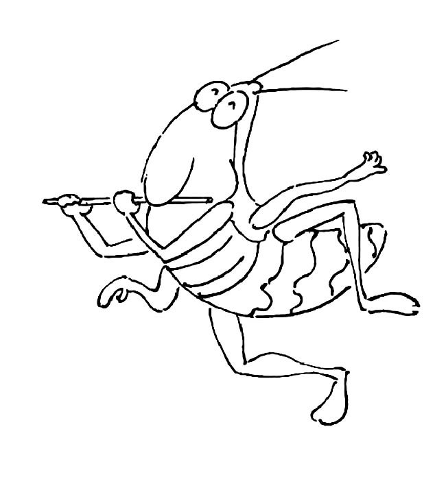 卡通蝈蝈简笔画图片大全