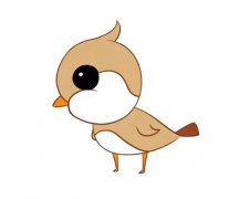 四款卡通麻雀简笔画图片大全