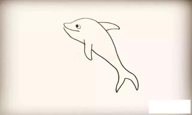 海豚简笔画