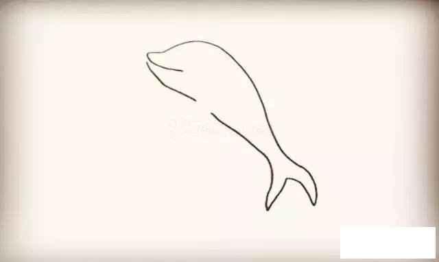 海豚简笔画