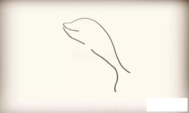 海豚简笔画
