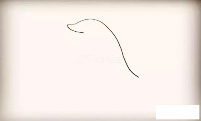 海豚简笔画